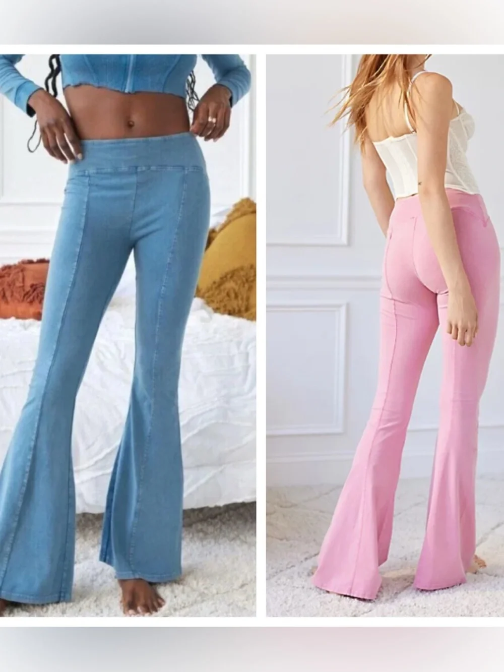 UO Out From Under Aria Seamed Flare Leg Pant - 2 Pairs size M - Picture 1 of 1
